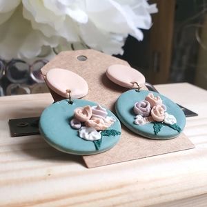 Polymer clay earrings